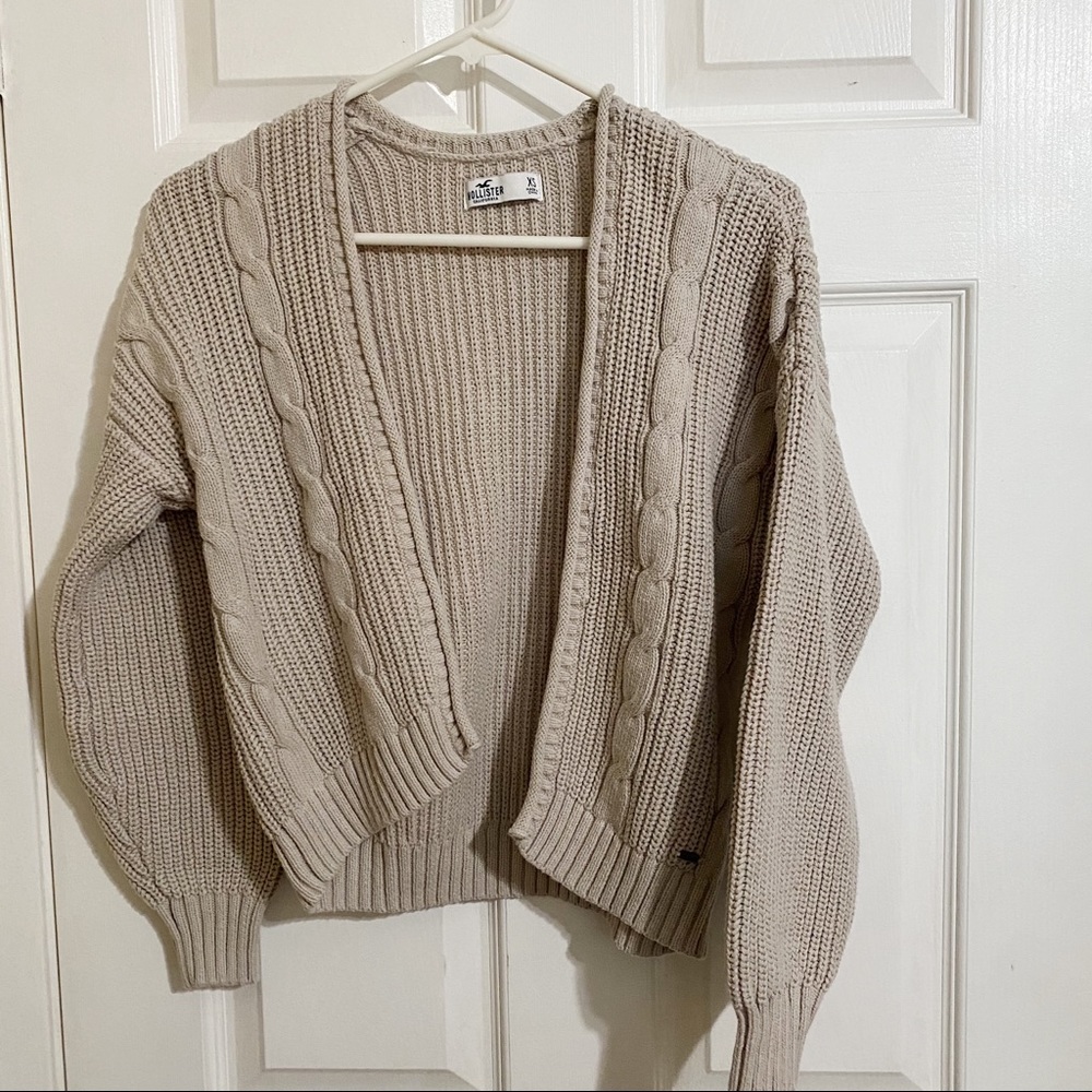 Hollister Cream Cardigan